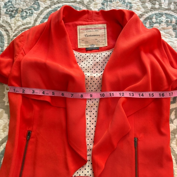 Anthropologie Cartonnier Travelogue Draped Jacket XS - Picture 12 of 16